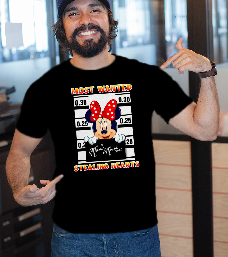 Most Wanted Minnie Mouse Stealing Hearts T-Shirt