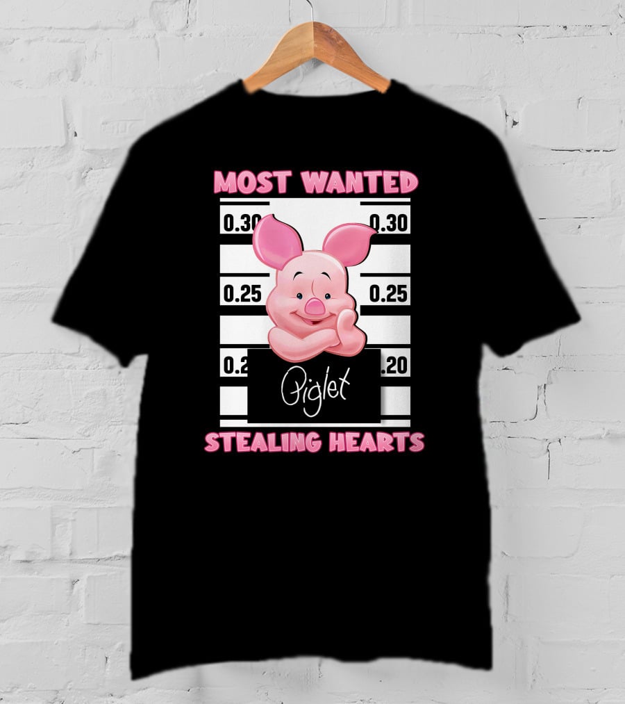 Most Wanted Piglet Stealing Hearts T-Shirt