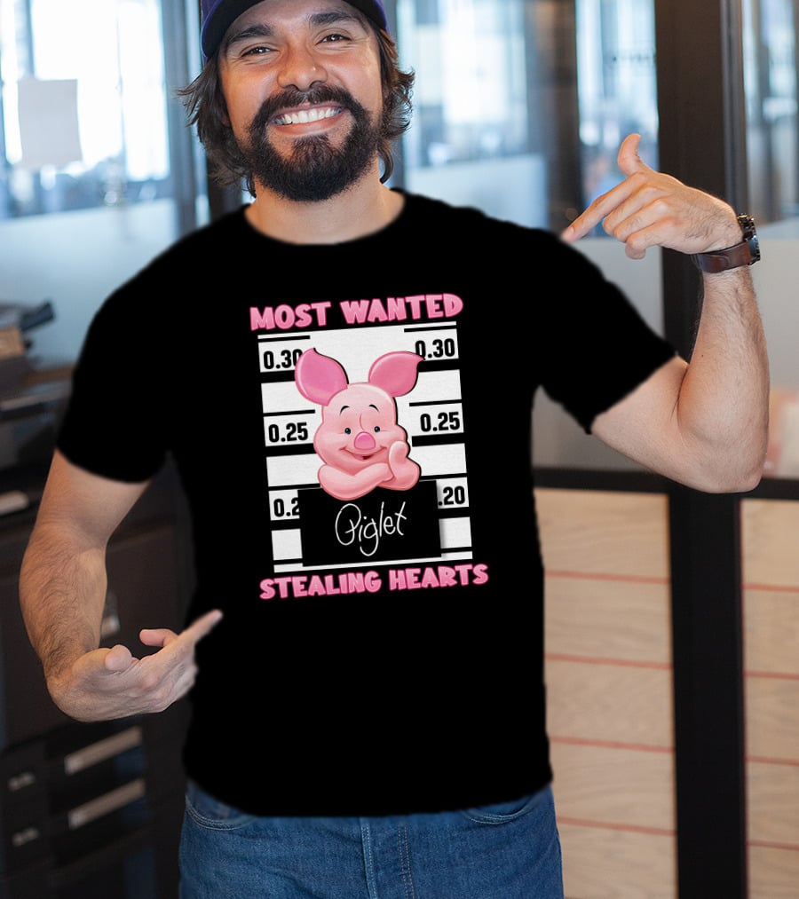 Most Wanted Piglet Stealing Hearts T-Shirt