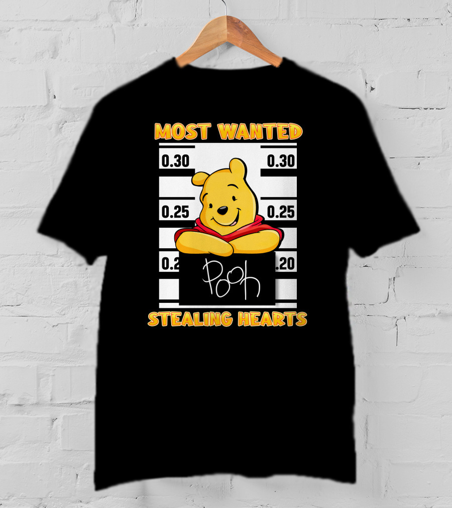 Most Wanted Pooh Stealing Hearts T-Shirt