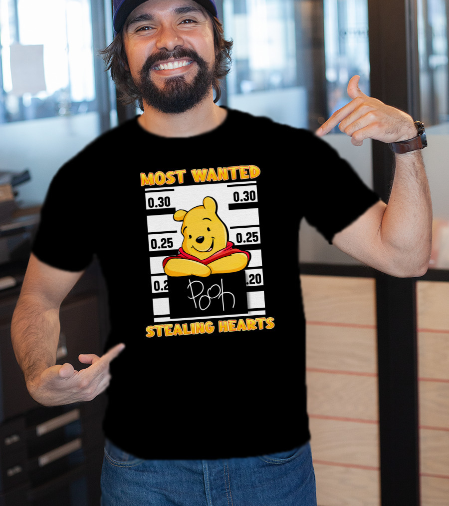 Most Wanted Pooh Stealing Hearts T-Shirt