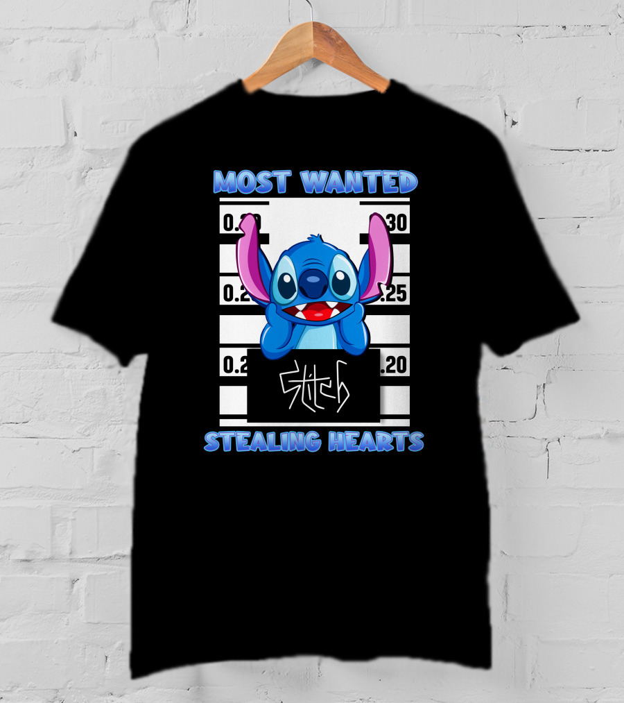 Most Wanted Stitch Stealing Hearts T-Shirt
