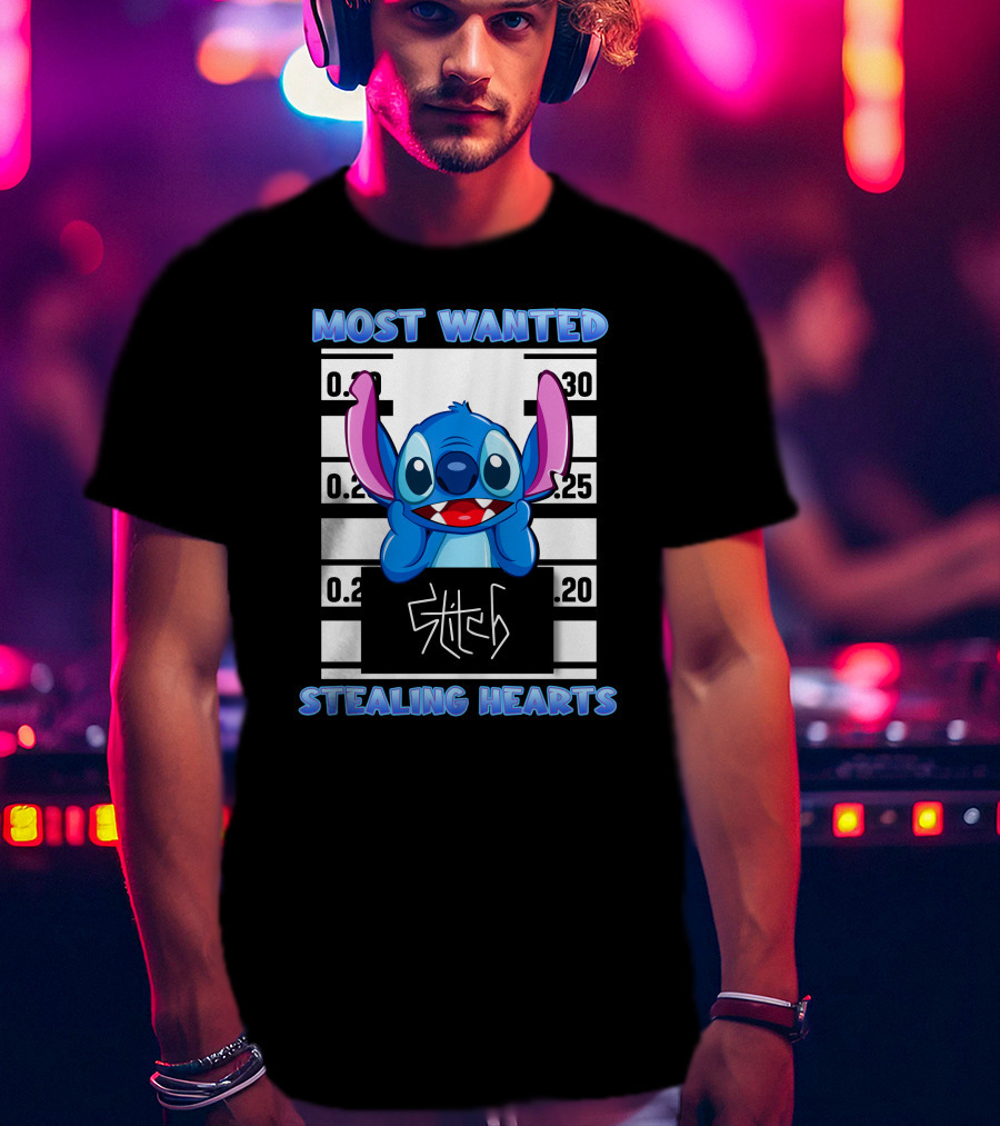 Most Wanted Stitch Stealing Hearts T-Shirt