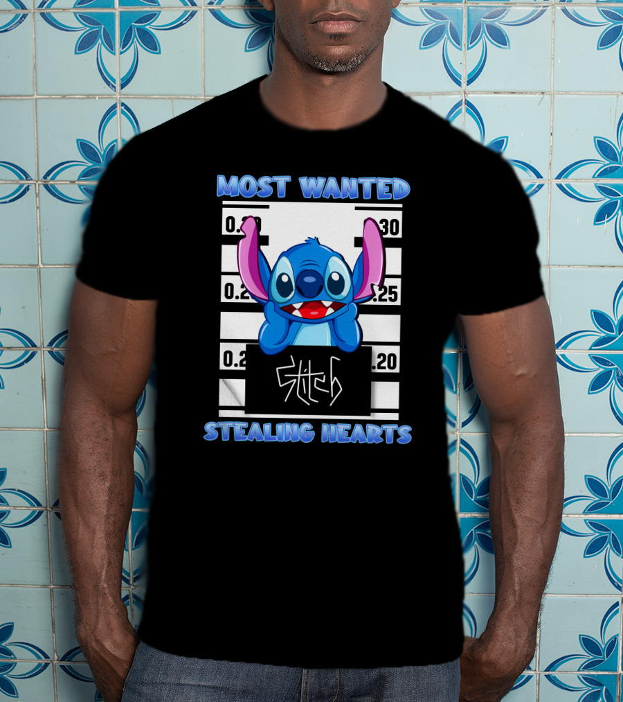 Most Wanted Stitch Stealing Hearts T-Shirt
