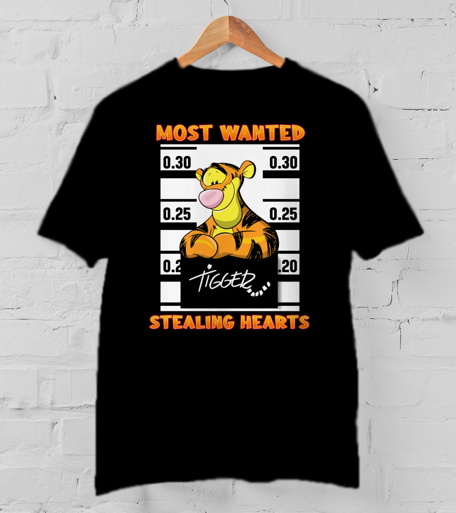 Most Wanted Tigger Stealing Hearts T-Shirt