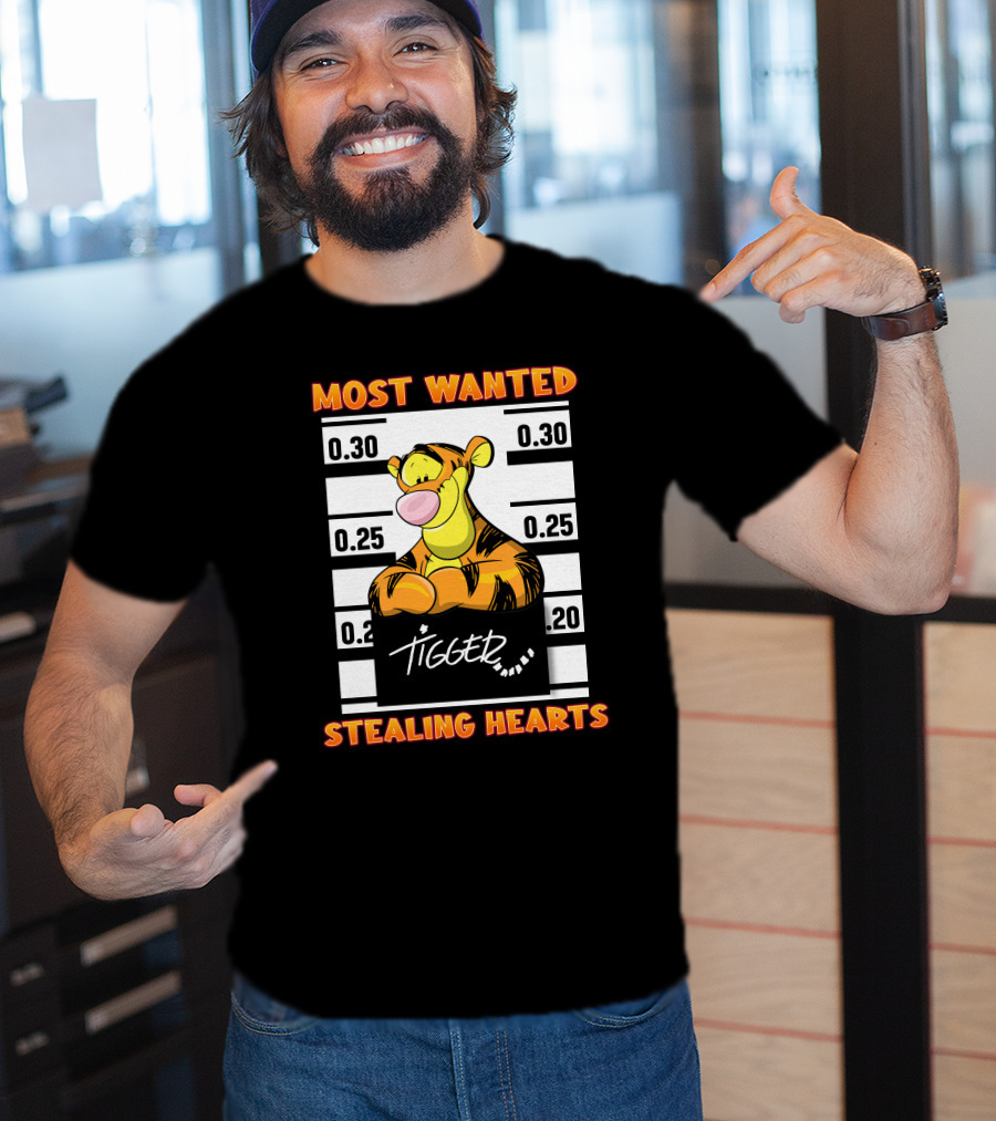 Most Wanted Tigger Stealing Hearts T-Shirt