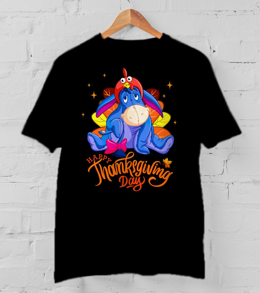 Eeyore Happy Thanksgiving Day Turkey Costume T-Shirt