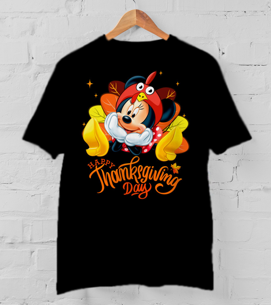 Minnie Happy Thanksgiving Day Turkey Costume T-Shirt