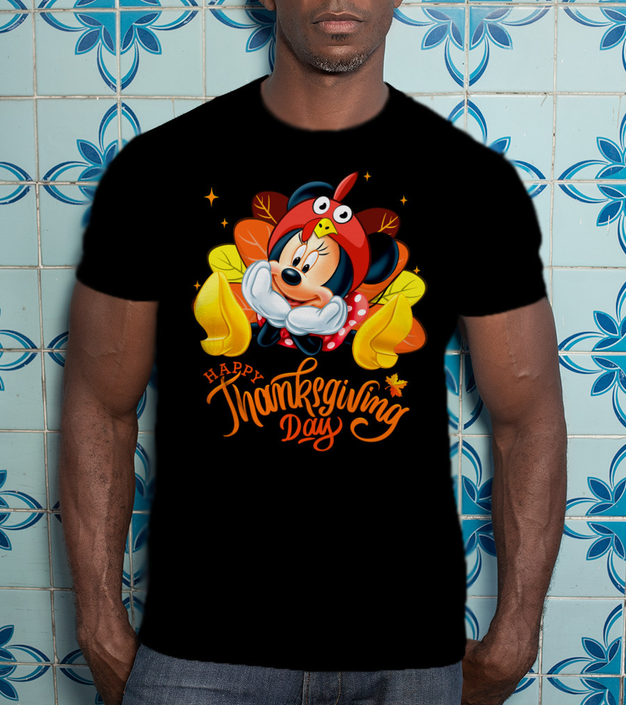 Minnie Happy Thanksgiving Day Turkey Costume T-Shirt
