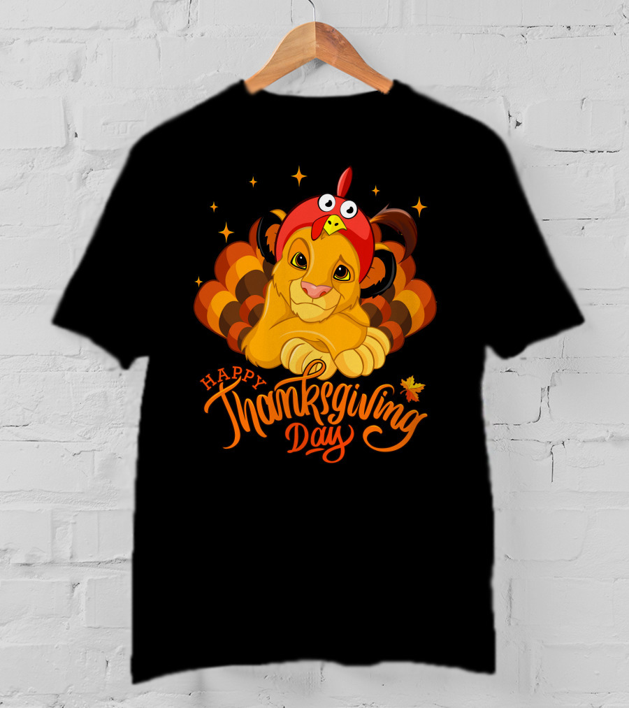Simba Happy Thanksgiving Day T-Shirt