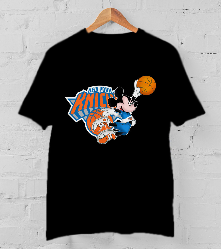 New York Knicks Mickey Basketball T-Shirt