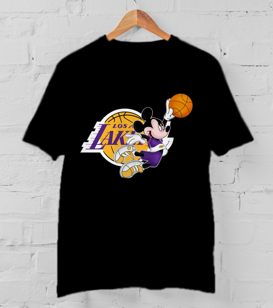 Mickey Los Angeles Lakers Basketball T-Shirt