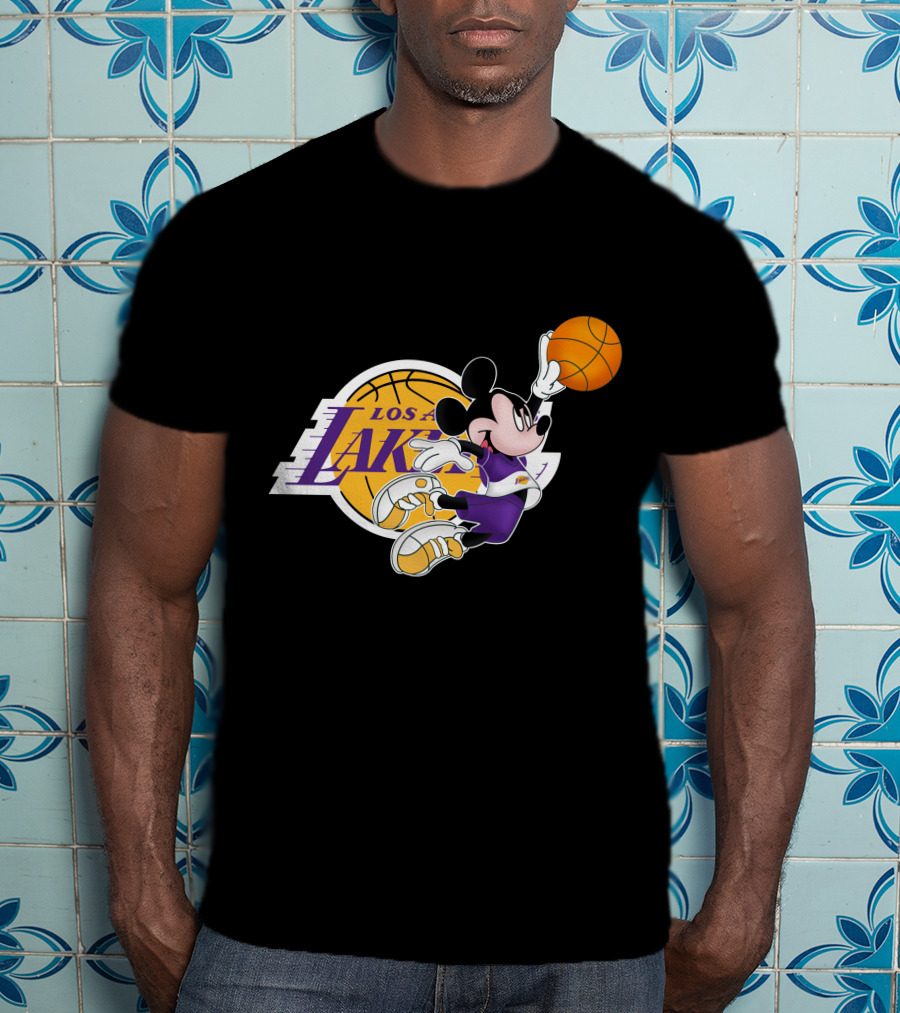 Mickey Los Angeles Lakers Basketball T-Shirt