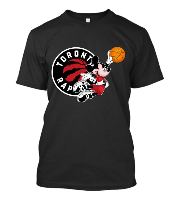 Toronto Raptors Mickey Basketball Dunk T-Shirt