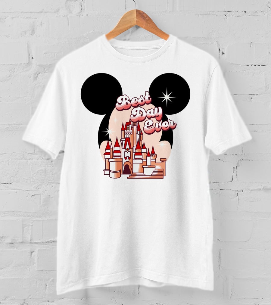 Best Day Ever Mickey Castle T-Shirt