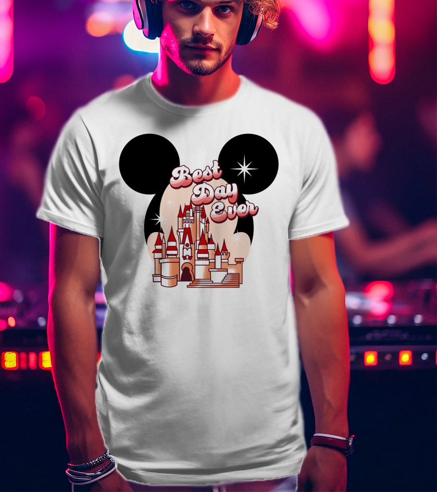 Best Day Ever Mickey Castle T-Shirt