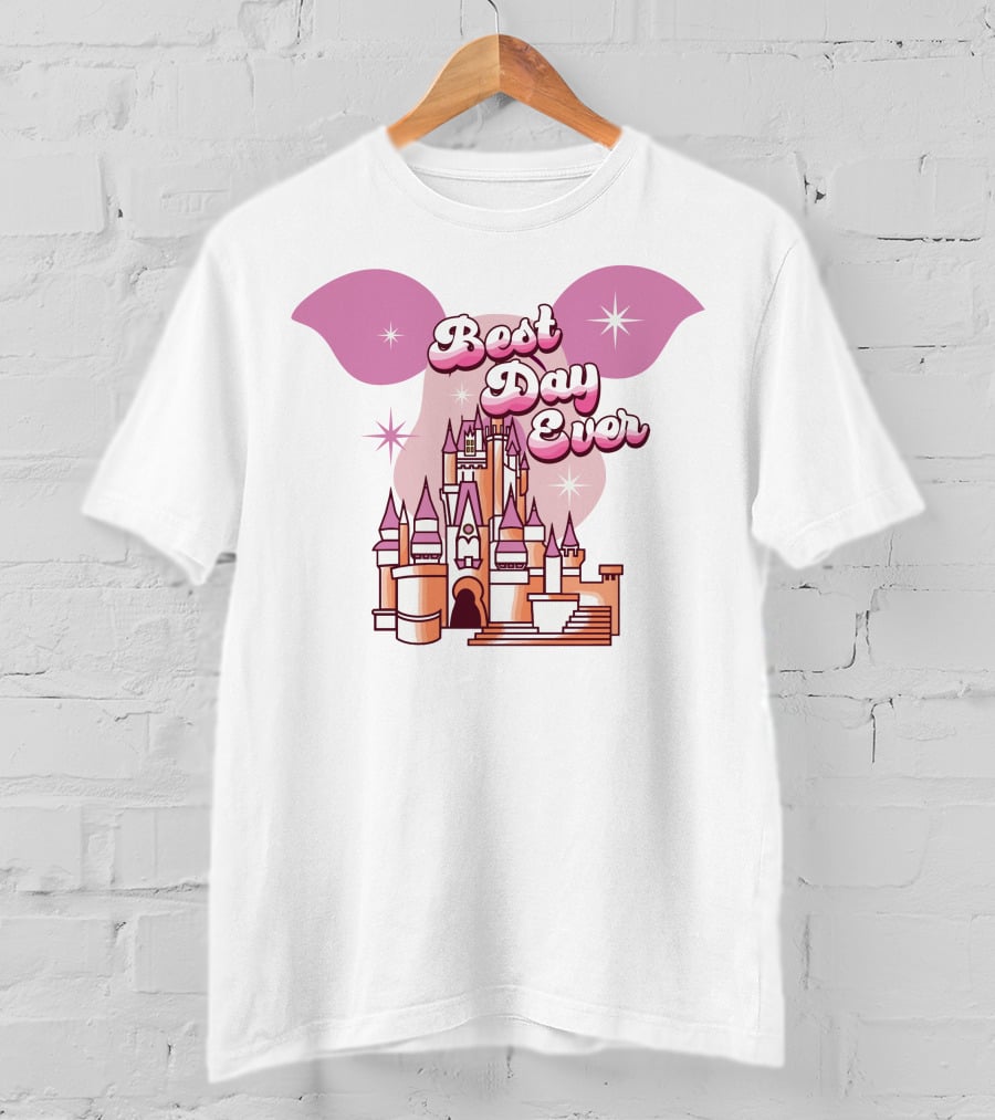 Best Day Ever Piglet Ears Castle Magic Stars T-Shirt