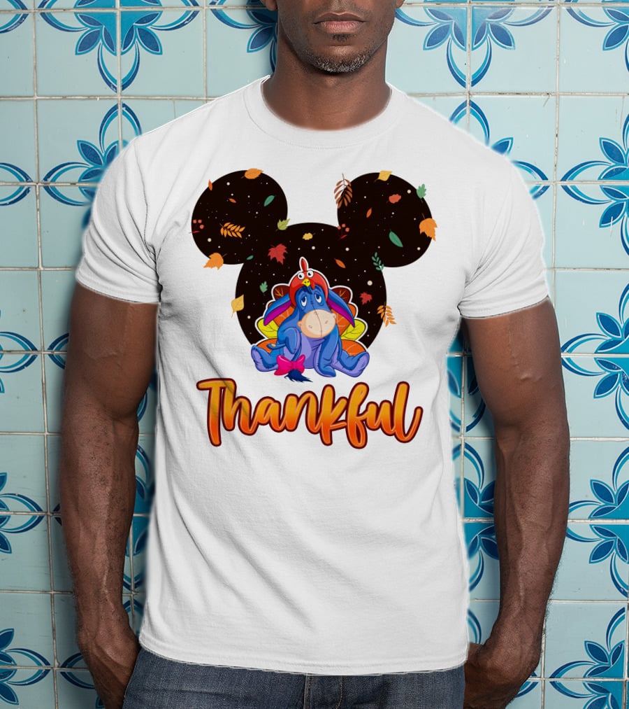 Eeyore Thankful Fall Mickey Ears T-Shirt