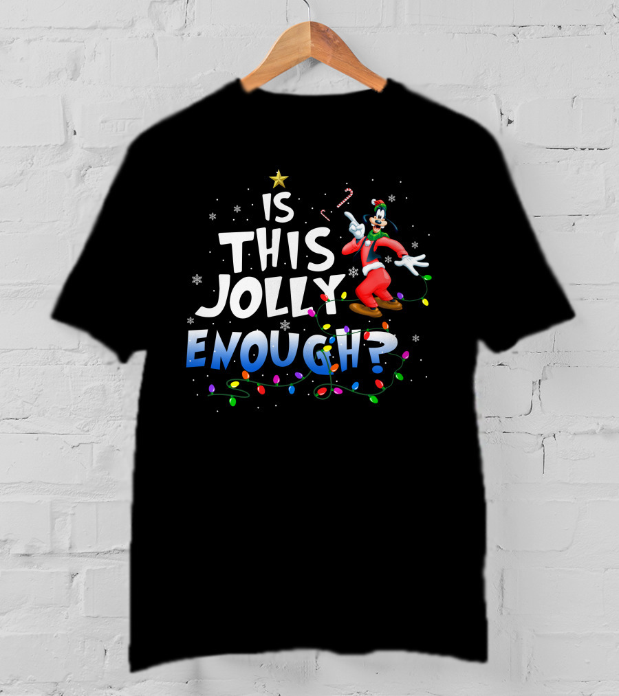 Is This Jolly Enough Goofy Christmas Lights T-Shirt