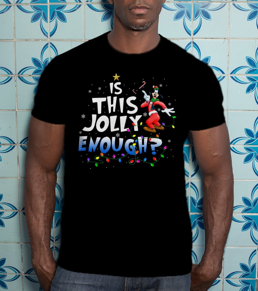 Is This Jolly Enough Goofy Christmas Lights T-Shirt