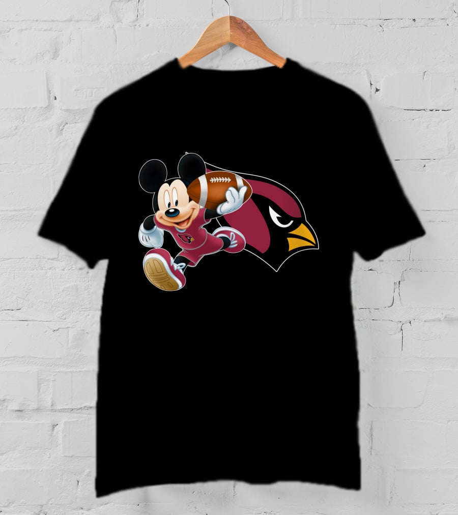 Mickey Arizona Cardinals Football Run T-Shirt