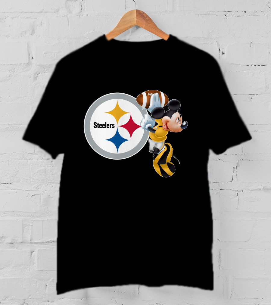 Steelers Mickey Ps Football Fan T-Shirt
