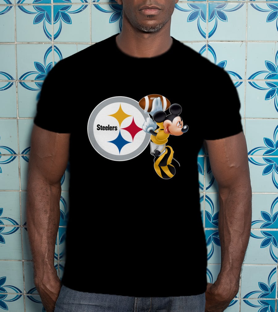 Steelers Mickey Ps Football Fan T-Shirt