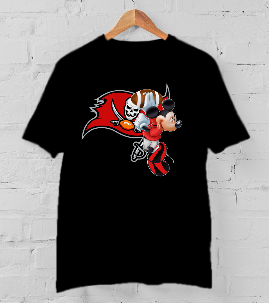 Mickey Buccaneers Football Crossover Tbb T-Shirt