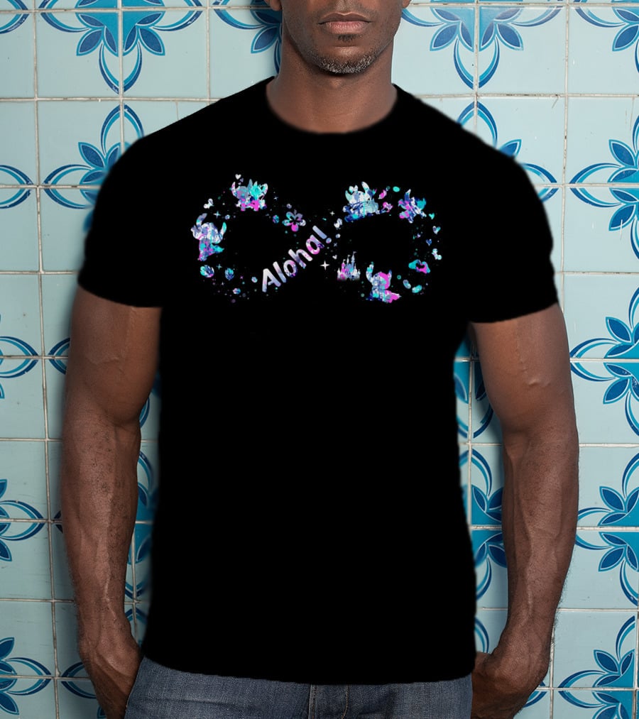 Aloha Stitch Infinity Heart T-Shirt
