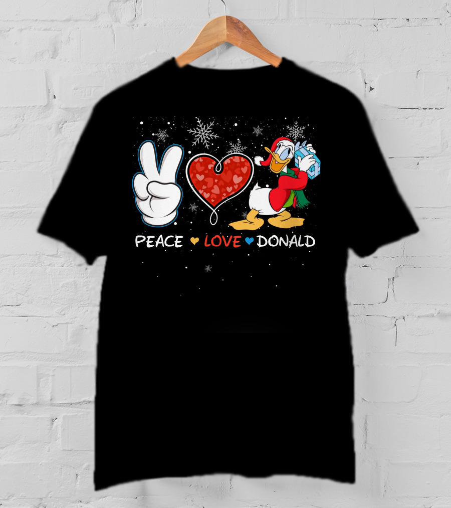Peace Love Donald T-Shirt