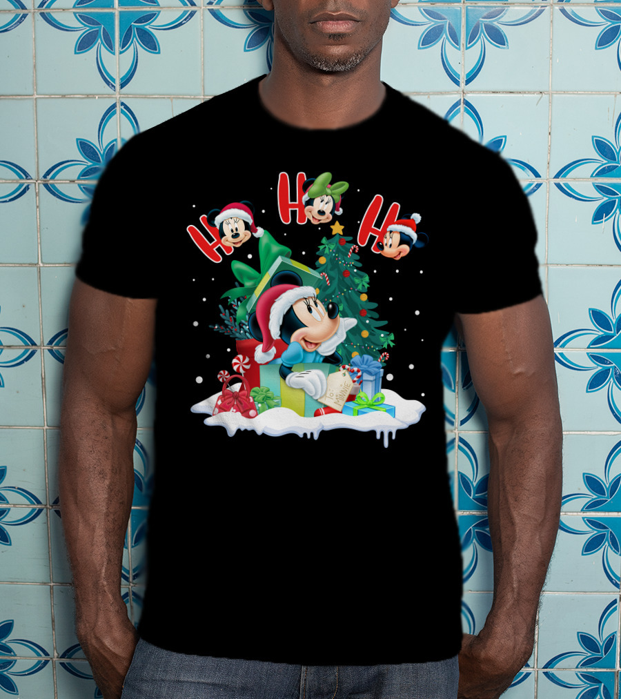 Ho Ho Ho Merry Christmas Minnie Mouse Holiday Magic T-Shirt