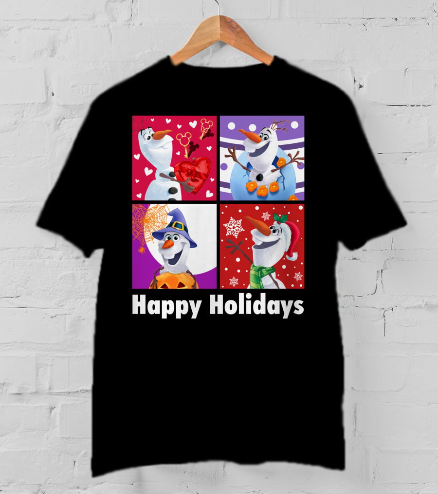 Happy Holidays Olaf Seasonal Celebrations T-Shirt