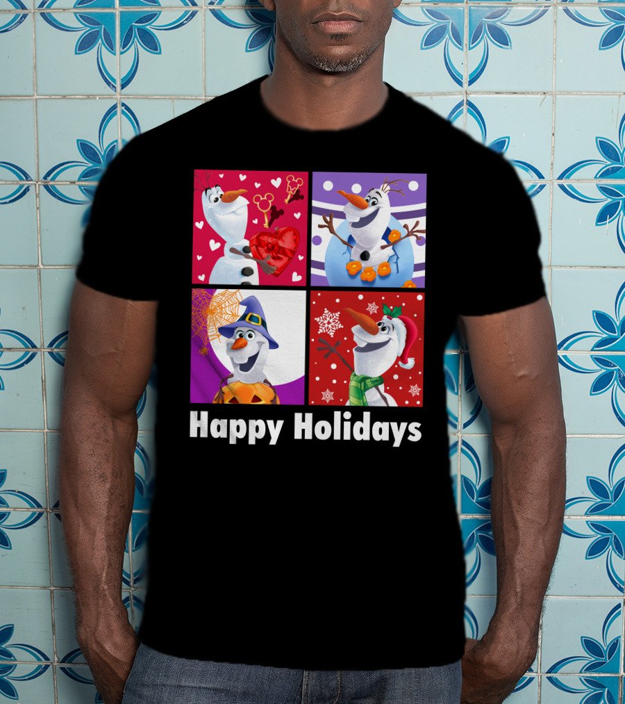 Happy Holidays Olaf Seasonal Celebrations T-Shirt