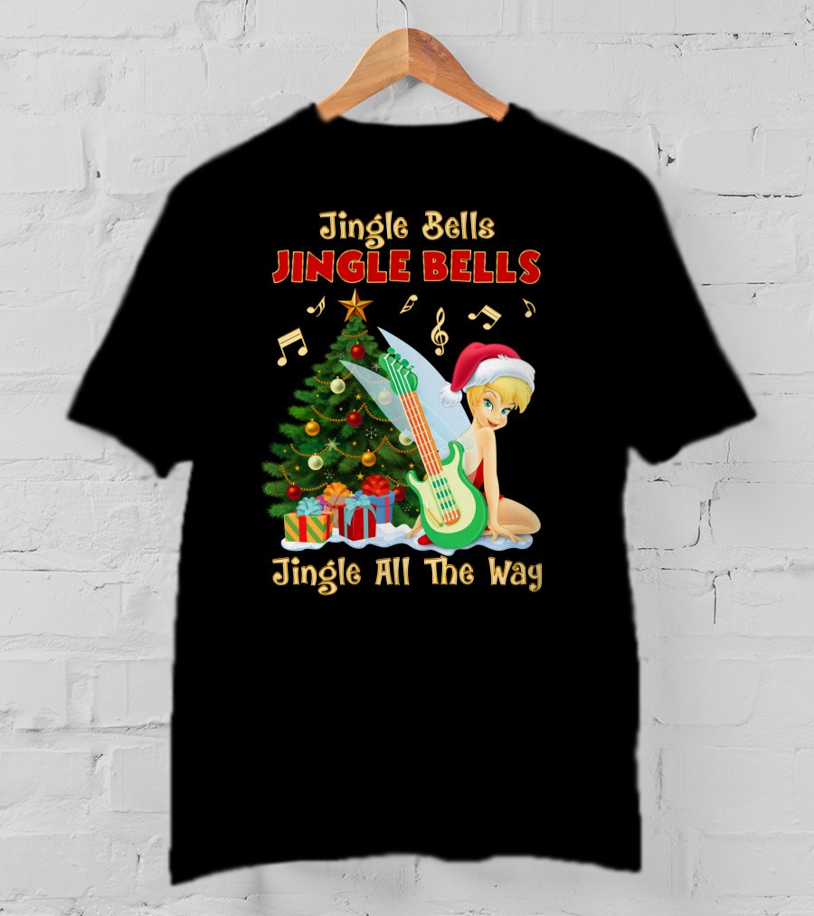Jingle Bells Tinkerbell Christmas Magic Jingle All The Way T-Shirt