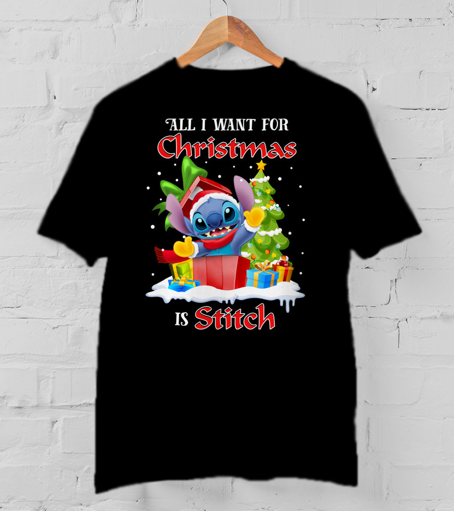 All I Want For Christmas Is Stitch T-Shirt