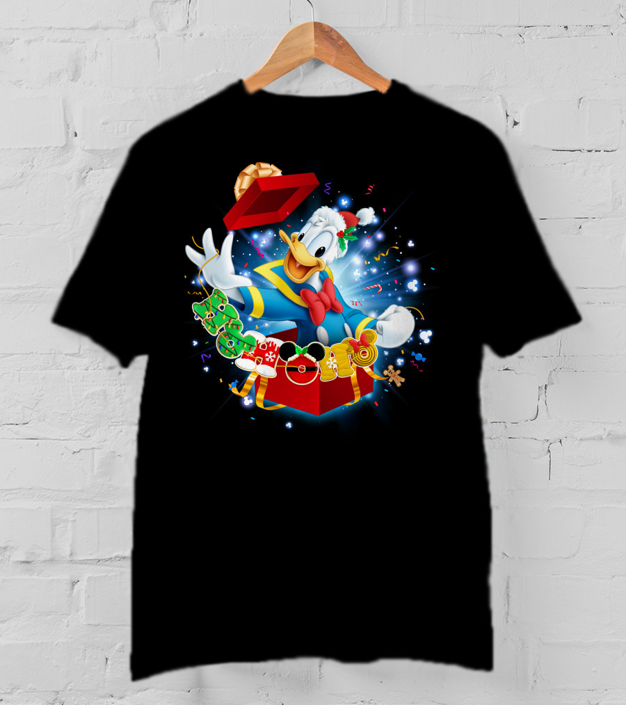 Donald Duck Christmas Magic Holiday Surprise T-Shirt