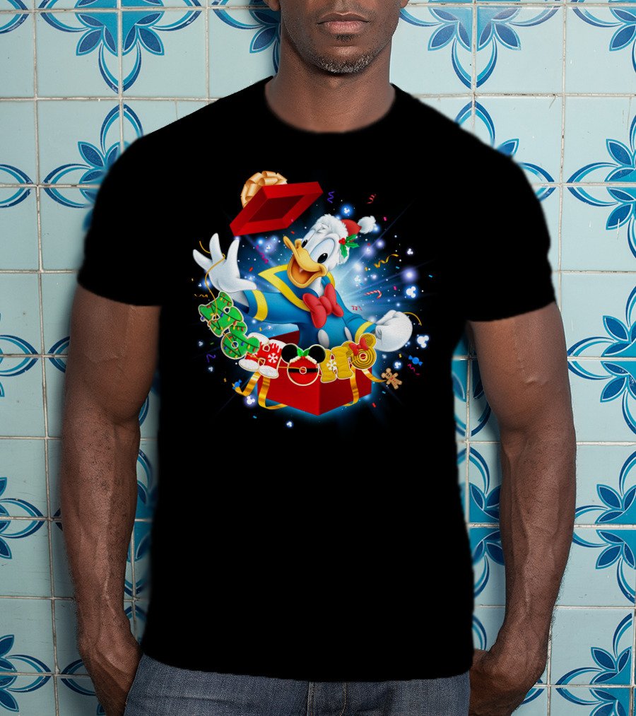 Donald Duck Christmas Magic Holiday Surprise T-Shirt