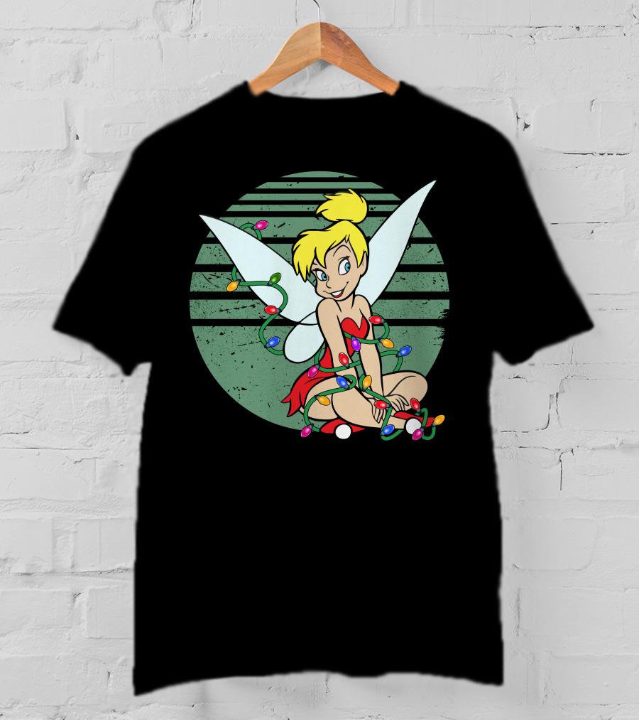 Tinkerbell Christmas Lights Fairy Wings Magic T-Shirt