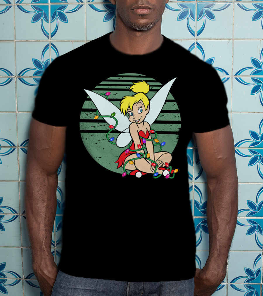 Tinkerbell Christmas Lights Fairy Wings Magic T-Shirt