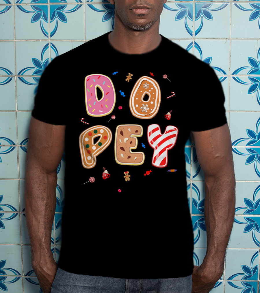 Dopey Candy Cane Gingerbread Cookie Sprinkle Sweets T-Shirt