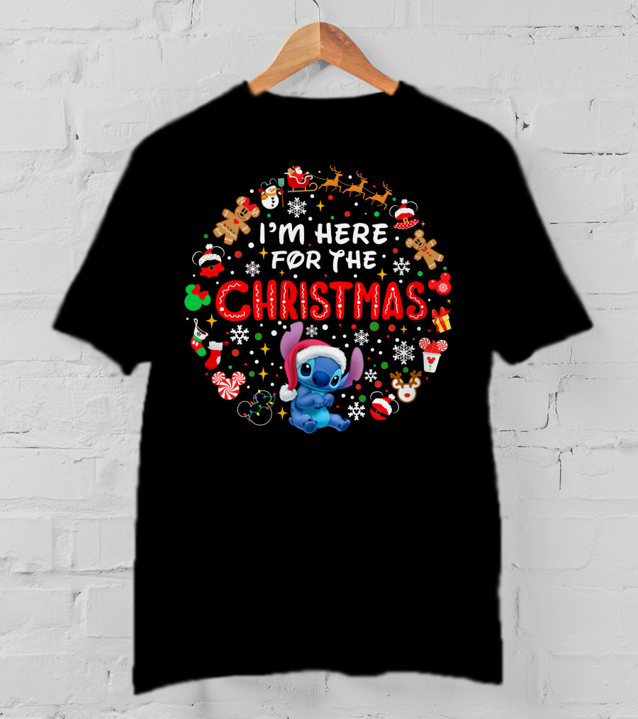 I'm Here For The Christmas Stitch Holiday Celebration T-Shirt
