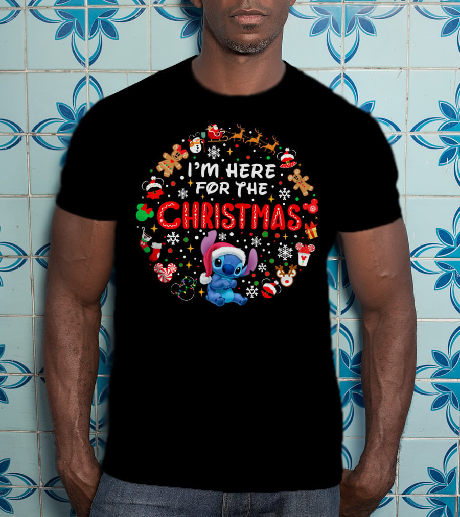 I'm Here For The Christmas Stitch Holiday Celebration T-Shirt