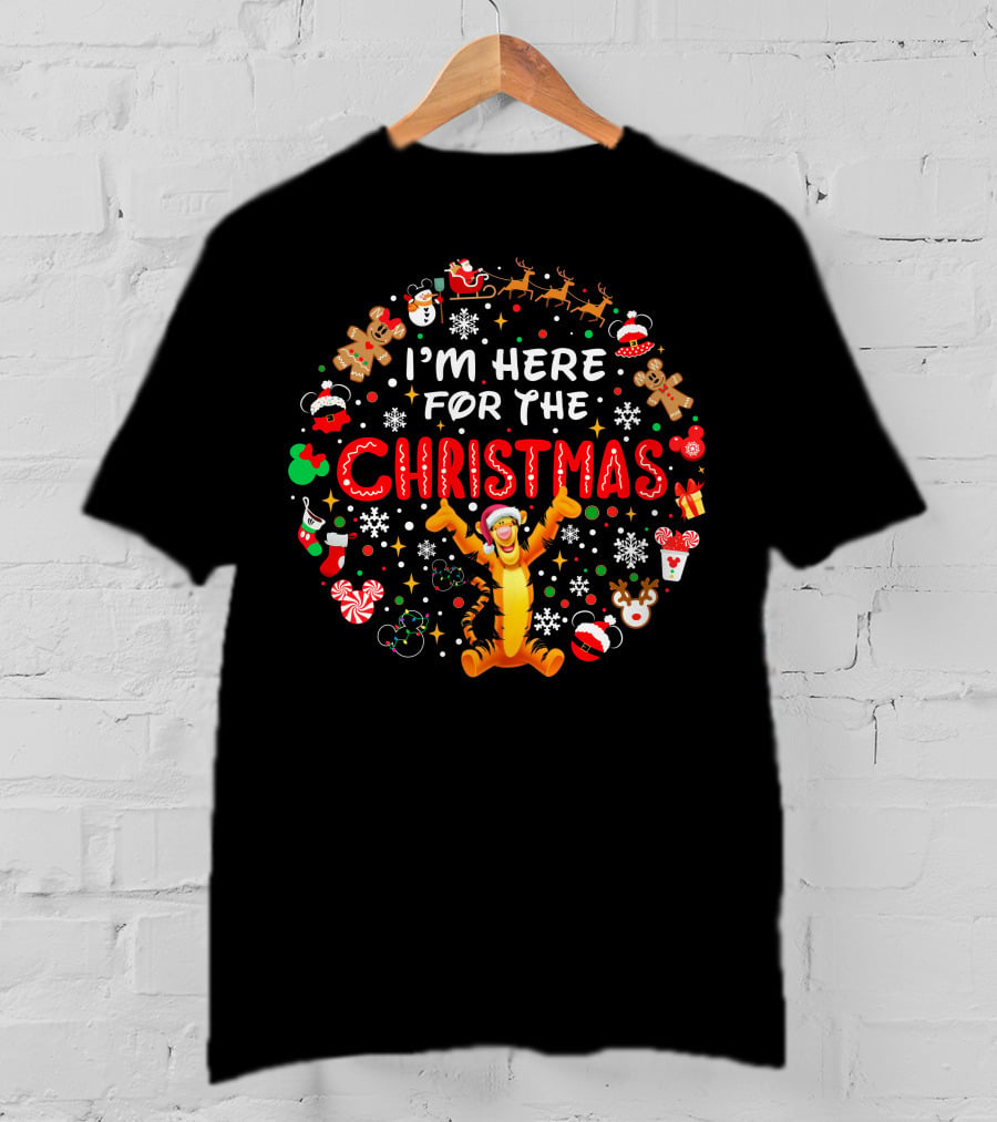I'm Here For The Christmas Tigger Disney Holiday Celebration T-Shirt