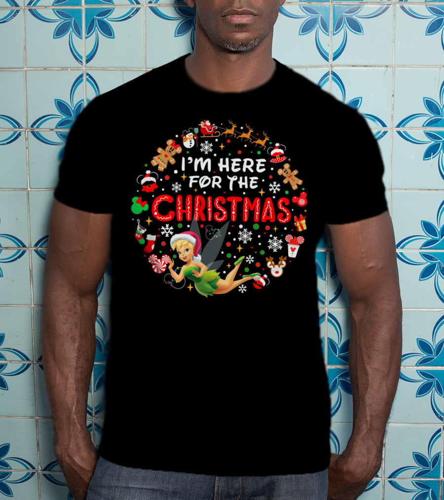 I'm Here For The Christmas Tinkerbell Holiday Icons T-Shirt