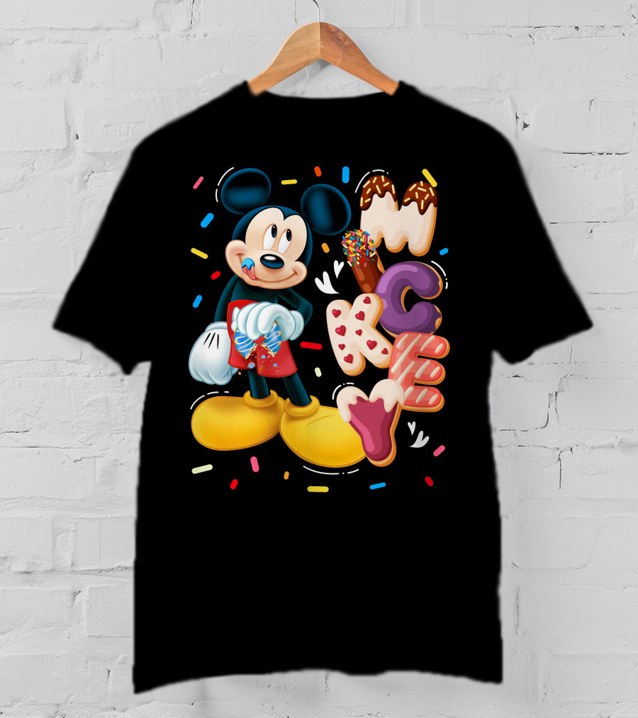 Mickey Mouse Donut Sprinkles T-Shirt