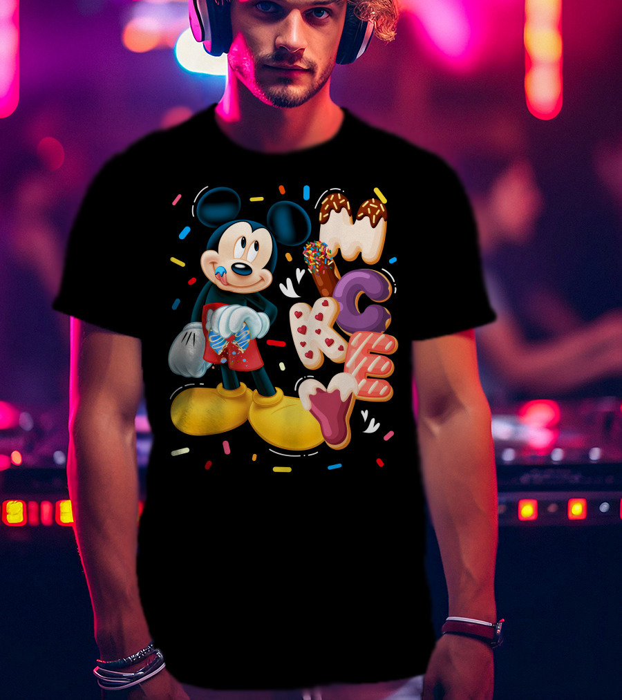 Mickey Mouse Donut Sprinkles T-Shirt