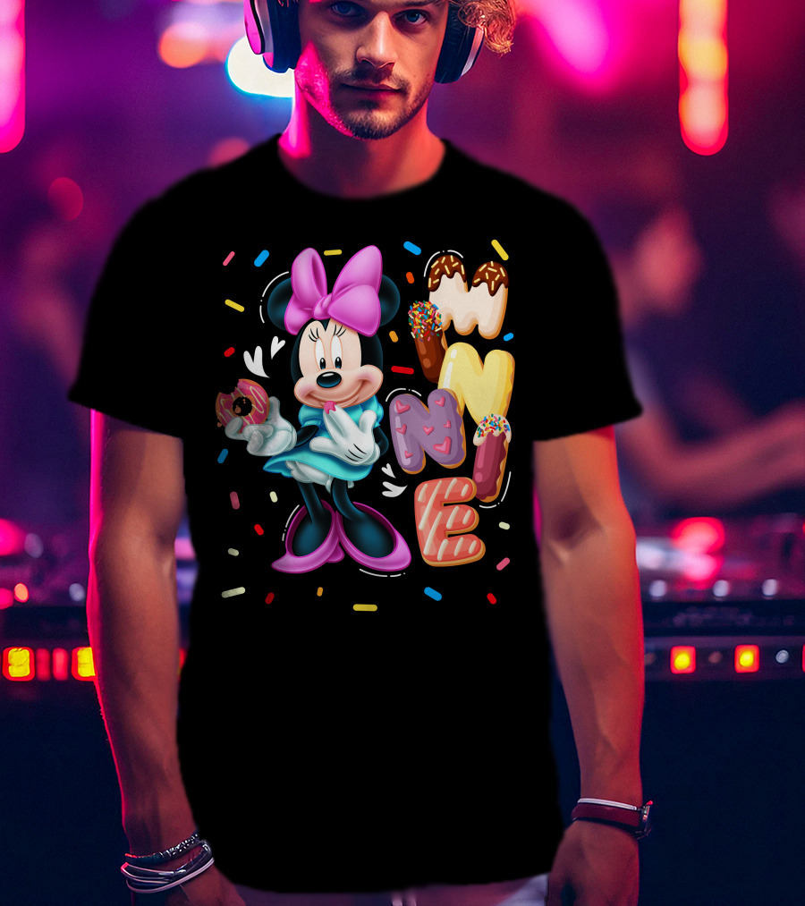 Minnie Donut And Sprinkles Theme T-Shirt