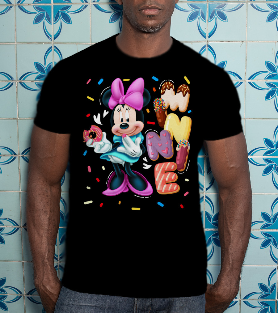 Minnie Donut And Sprinkles Theme T-Shirt