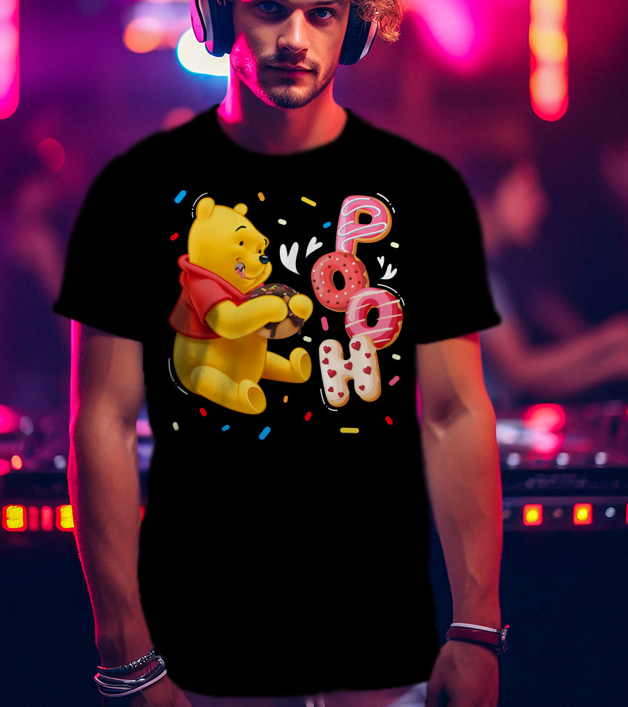 Pooh Donut Delight With Sprinkles T-Shirt