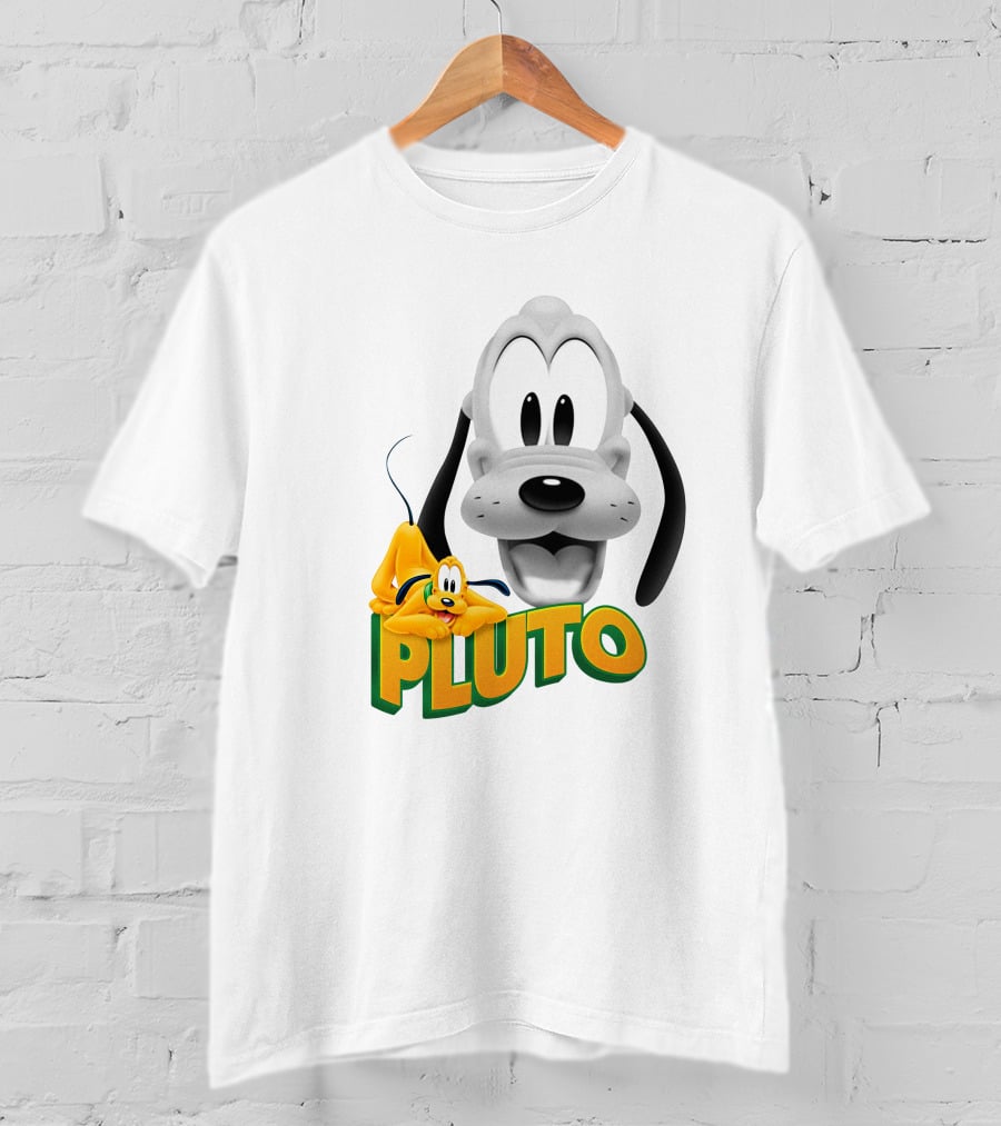 Pluto Cartoon Dog Disney Animation Character T-Shirt